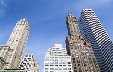 Fototapeta na wymiar Skyscrapers near Central Park, New York