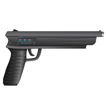 pistol, vector illustration