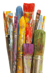 Messy Paint Brushes