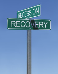 Recession Recovery Sign