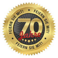 70 Jahre Jubiläum - Feiern Sie mit!