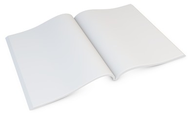 3d blank open magazine