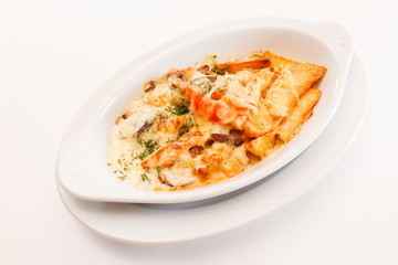 roasted vegetables with meat