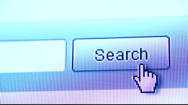 Close up of a web icon on LED screen