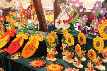 Fototapeta premium Ostermartkdekoration