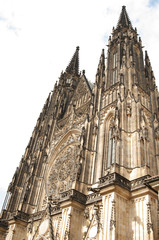 Fototapeta na wymiar St. Vitus Cathedral, Prague - Czech Republic