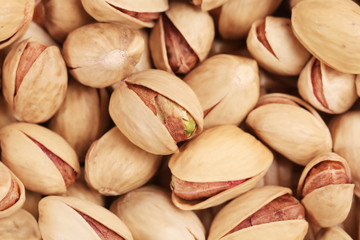 Pistachios background.
