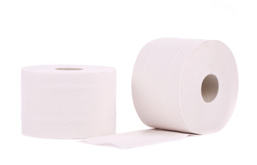 Rolls of toilet paper.