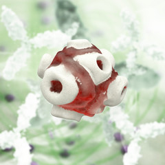 Blutkörperchen - abstrakt - 3d Render