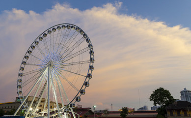 Ferris wheel Sunset.