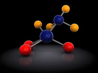Fototapeta premium 3d molecule