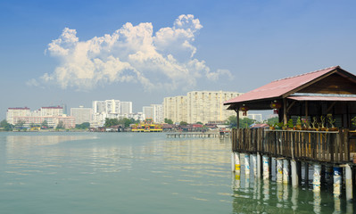 Fototapeta premium Chew Jetty Heritage Site in Penang Malaysia