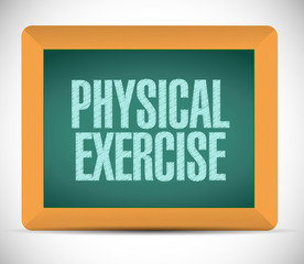physical exercise message illustration design