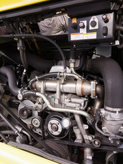 Fototapeta premium バスのエンジンルーム