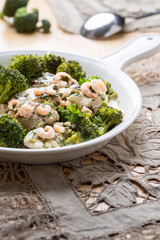 fish with shrimps