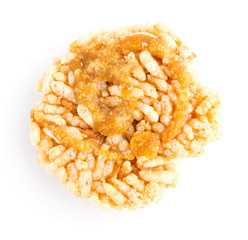 rice crust thai isolated white background