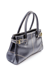 Naklejka premium Woman leather bag isolated white background