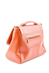 Naklejka premium Woman leather bag isolated white background