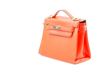 Handbag isolated white background