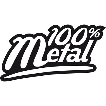100 % Metal Logo