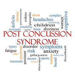 Post Concussion Syndrome Word Cloud Concept - 63649748