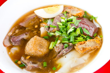 Paste of rice flour with pork