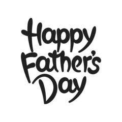 Happy father's day hand-drawn lettering