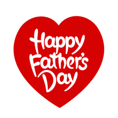 Happy father's day hand-drawn lettering