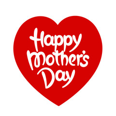 Happy mother's day hand-drawn lettering