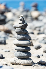 Stones pyramid  on Tenerife Island