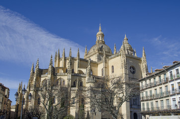 Fototapeta na wymiar Segovia Cathedral