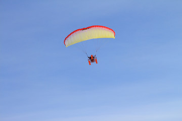 Parachute in the sky