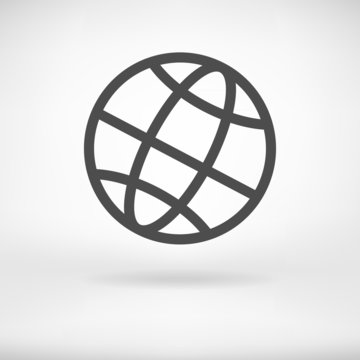 Globe sign icon vector