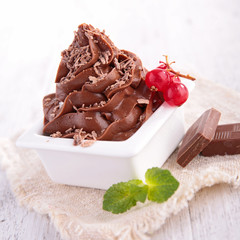 chocolate icecream ou mousse