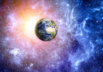 Obraz na płótnie Canvas deep space background Elements of this image furnished by NASA