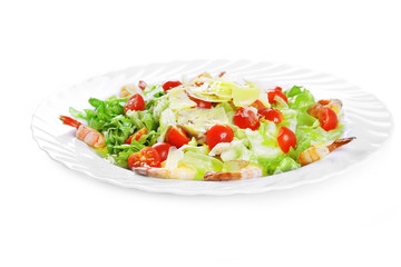 Salad with seafood