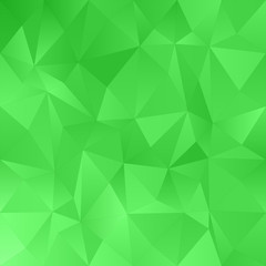 Fototapeta na wymiar Green abstract irregular triangle pattern background