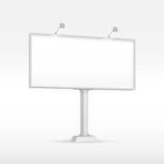 Fototapeta premium Outdoor Billboard with Lighting