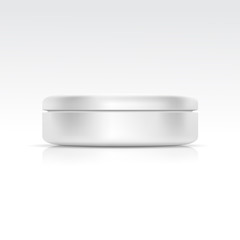 Vector Blank Cosmetic Container for Cream, Powder or Gel