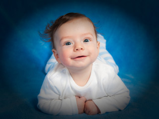 Portrait of 4 months old baby boy