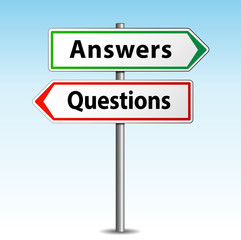 Answers and questions signs