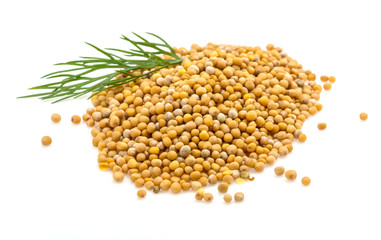 Mustard seeds heap