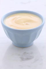 Fresh peach yogurt