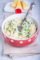 Fish pie with celery root