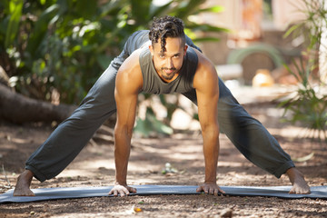 Fototapeta premium Yoga in nature.