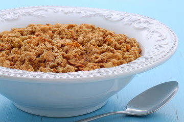 Delicious organic chunky granola cereal
