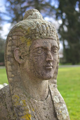 Fototapeta na wymiar Stone Sphinx Portrait