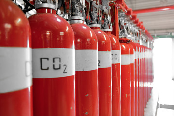Large CO2 fire extinguishers