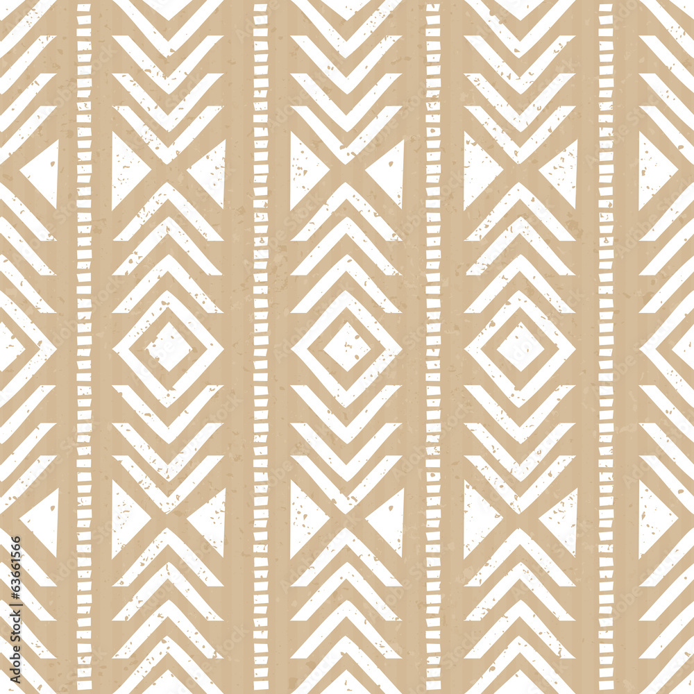 Poster seamless cardboard paper tribal background