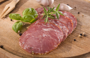 Sliced sausage